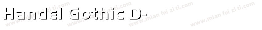 Handel Gothic D字体转换